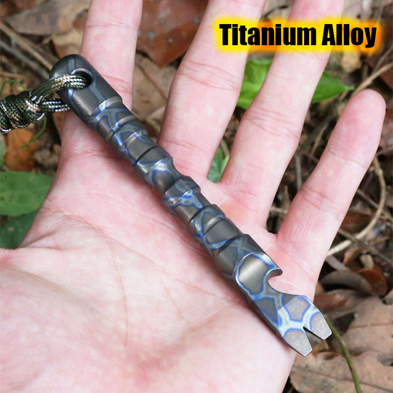 Titanium Pry Bar - TC4 Titanium Alloy Multifunctional Crowbar Nail