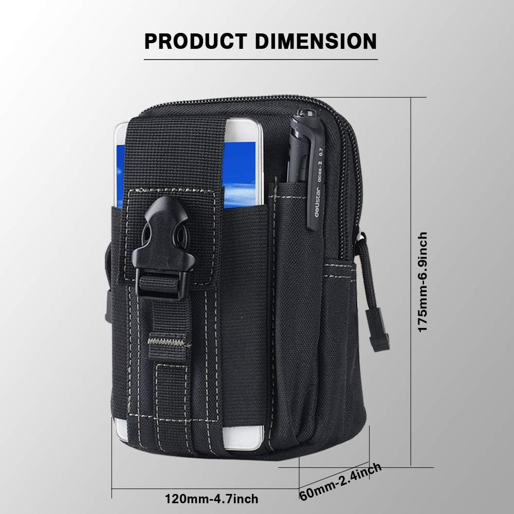Tactical Molle Belt Pouch Mili - đánh giá và giá Edc Carry Bag