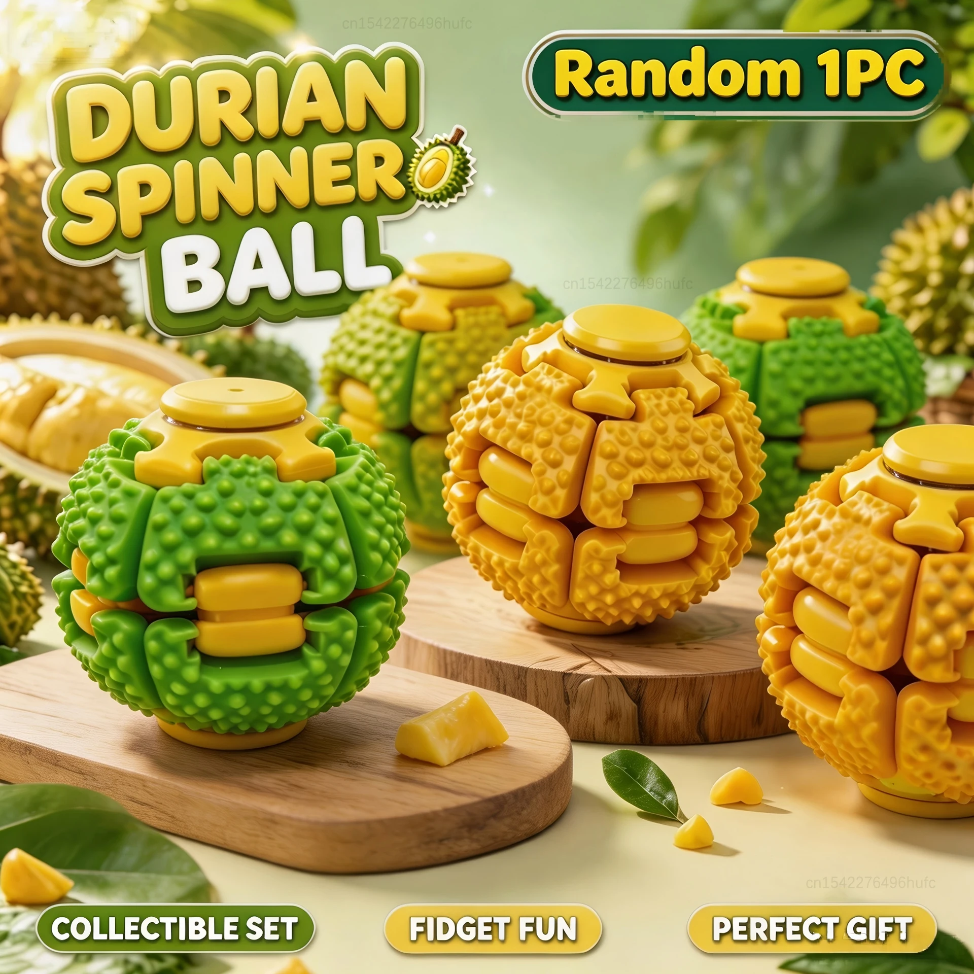 Durian Shape Fidget Spinner Ba - đánh giá và giá Fidget Spinner Bearing