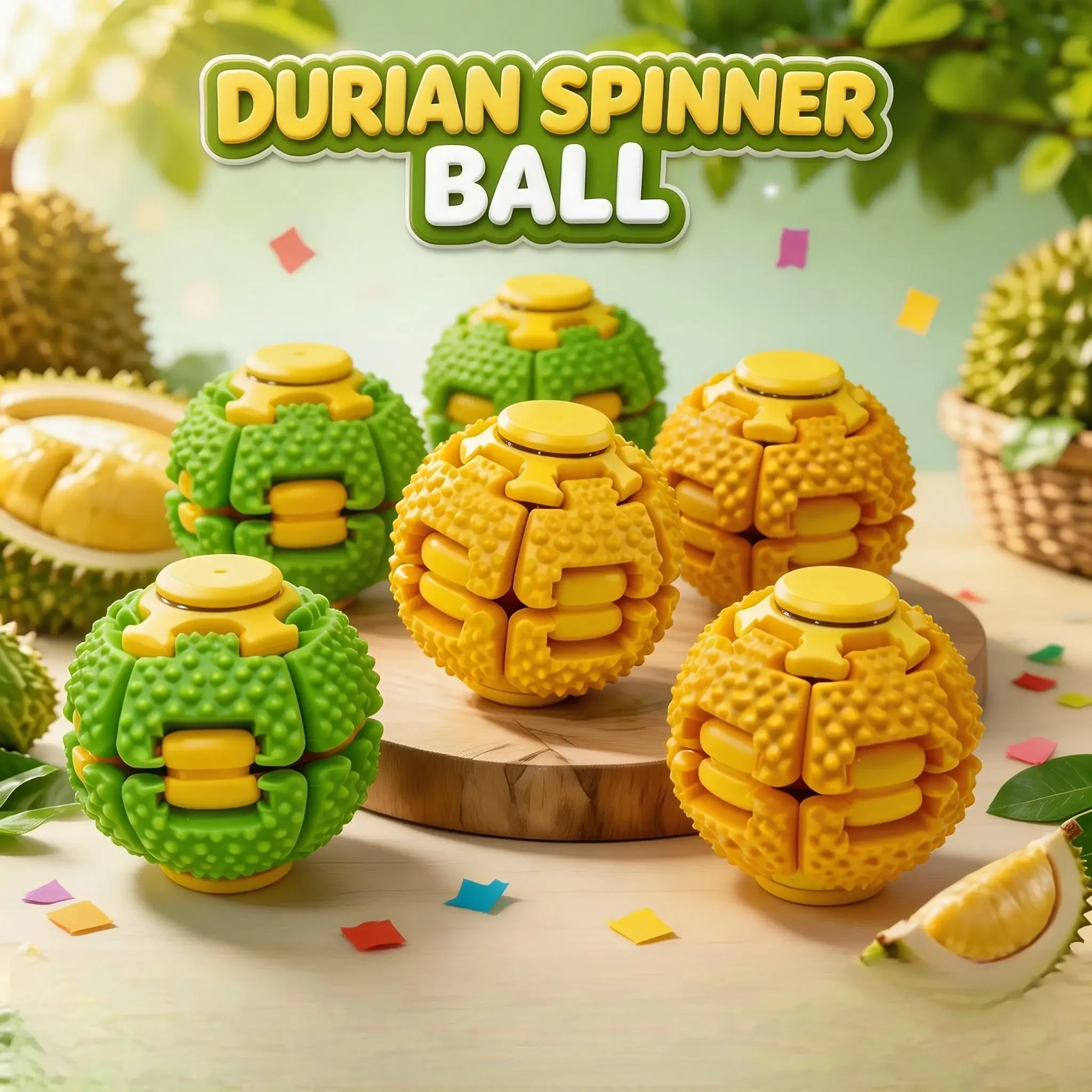 Funny Durian Fidget Spinner Ba - đánh giá và giá Fidget Spinner Bearing