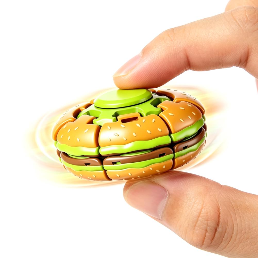 Burger Fidget Spinner Toy 3D H - đánh giá và giá Fidget Spinner Bearing