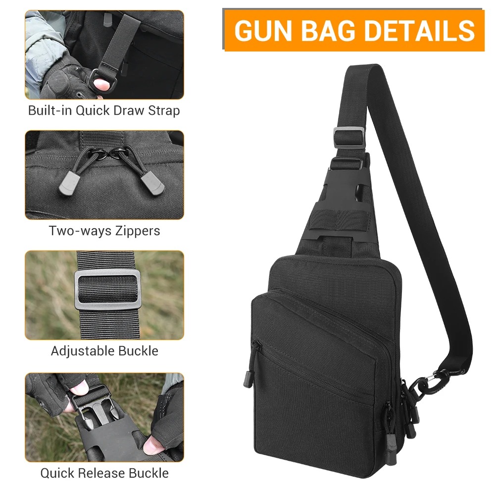 Tactical Pistol Gun Bag Concea - đánh giá và giá Edc Concealed Carry Bag
