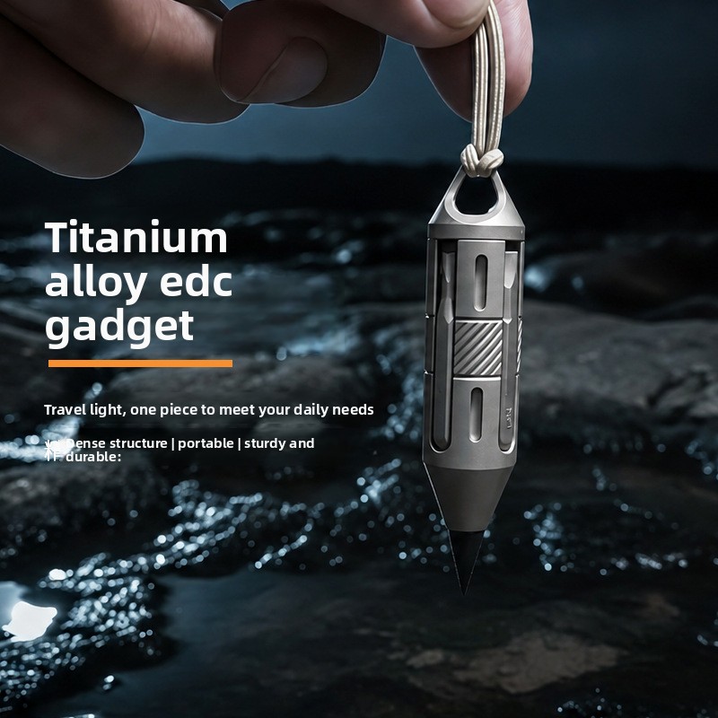 7 in 1 Titanium EDC Multi Tool - đánh giá và giá Titanium Pry Bar